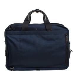 Pre Owned TUMI Navy Blue Nylon Gen 4.2 Three Way Briefcase 