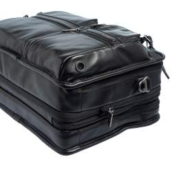 Pre Owned TUMI Black Leather Gen 4.2 Core T-Pass Expandable Laptop Briefcase