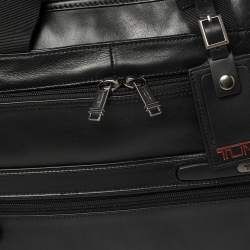 TUMI Black Leather Gen 4.2 Slim Deluxe Portfolio Bag