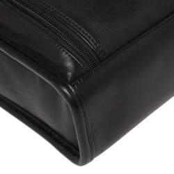 TUMI Black Leather Gen 4.2 Slim Deluxe Portfolio Bag