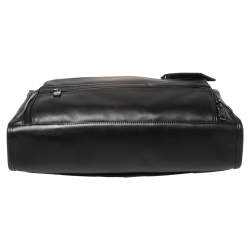 TUMI Black Leather Gen 4.2 Slim Deluxe Portfolio Bag