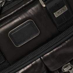 Pre Owned TUMI Metallic Brown Leather Alpha Bravo Andersen Slim Commuter Briefcase