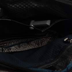 TUMI Black Leather Annapolis Zip Flap Messenger Bag
