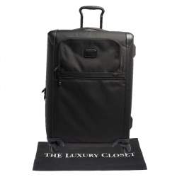 Pre Owned TUMI Black Nylon Alpha 2 Short Trip Expandable 4 Wheel Packing Case Luggage