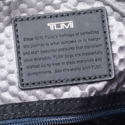 Tumi Black Leather Alpha Bravo Arnold Expandable Messenger Bag