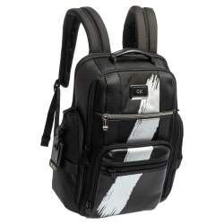 TUMI Black/Silver Nylon Alpha Bravo Sheppard Deluxe Backpack