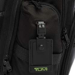 TUMI Black/Silver Nylon Alpha Bravo Sheppard Deluxe Backpack