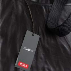 Pre Owned Tumi Black Leather Alpha Bravo Arnold Zip Messenger Bag