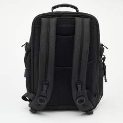 Tumi Black Nylon and Leather Alpha Bravo Sheppard Deluxe Brief Backpack