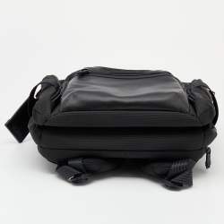 Tumi Black Nylon and Leather Alpha Bravo Sheppard Deluxe Brief Backpack