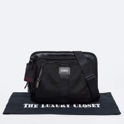 Pre Owned TUMI Black Nylon Alpha Bravo Jackson Crossbody Bag