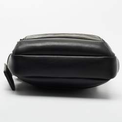 Pre Owned Tumi Dark Brown Leather Alpha Bravo Barstow Crossbody Bag