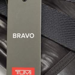 Pre Owned Tumi Dark Brown Leather Alpha Bravo Barstow Crossbody Bag