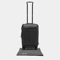 Pre Owned TUMI Grey/Black PVC and Leather Ashton International Dual Access Suitcase