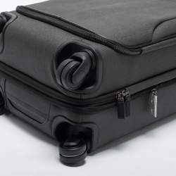 Pre Owned TUMI Grey/Black PVC and Leather Ashton International Dual Access Suitcase