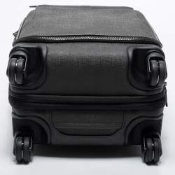 Pre Owned TUMI Grey/Black PVC and Leather Ashton International Dual Access Suitcase