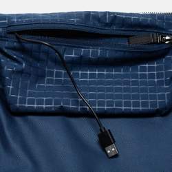 Pre Owned TUMI Grey/Black PVC and Leather Ashton International Dual Access Suitcase