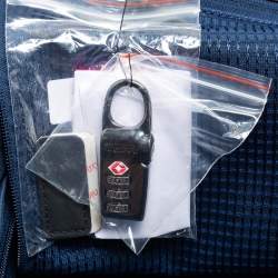 Pre Owned TUMI Grey/Black PVC and Leather Ashton International Dual Access Suitcase