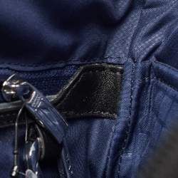 Pre Owned TUMI Navy Blue/Black Nylon and Leather Arrive Owen Crossbody Bag