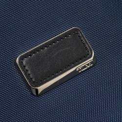 Pre Owned TUMI Navy Blue/Black Nylon and Leather Arrive Owen Crossbody Bag