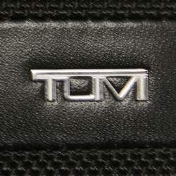 Tumi Black Nylon and Leather Travel Zip Around Wallet
