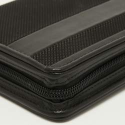 Tumi Black Nylon and Leather Travel Zip Around Wallet