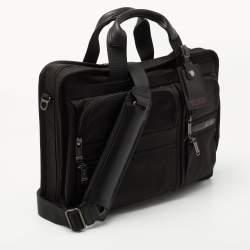 Pre Owned TUMI Black Nylon Organizer Portfolio Briefcase Bag