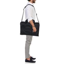 Pre Owned TUMI Black Nylon Organizer Portfolio Briefcase Bag