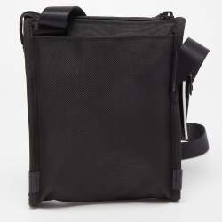 Tumi Black Nylon Alpha Pocket Messenger Bag 