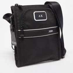 Tumi Black Nylon Alpha Pocket Messenger Bag 