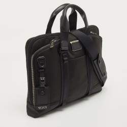 Tumi Black Nylon Alpha Bravo Academy Briefcase 