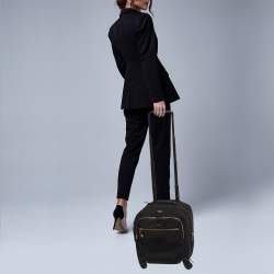TUMI Black Nylon Compact Oxford Carry On Luggage