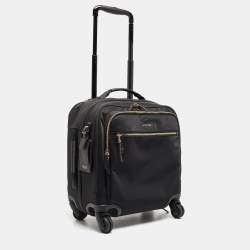 TUMI Black Nylon Compact Oxford Carry On Luggage