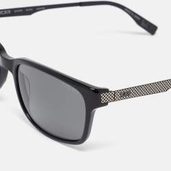 TUMI Black Polarized ZR3 Square Sunglasses