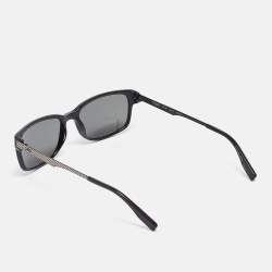 TUMI Black Polarized ZR3 Square Sunglasses