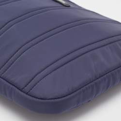 TUMI Navy Blue Stripe Nylon Laptop Sleeve 