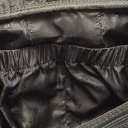 Pre Owned TUMI G4 Black Leather Hanging Trave Kit Bag