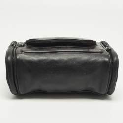 Pre Owned TUMI G4 Black Leather Hanging Trave Kit Bag
