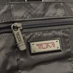 Pre Owned TUMI G4 Black Leather Hanging Trave Kit Bag