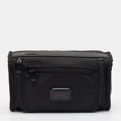 Pre Owned TUMI Alpha 3 Travel Kit Black Nylon