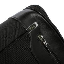 Pre Owned TUMI Black Nylon and Leather Hanging Travel Kit Wash Bag