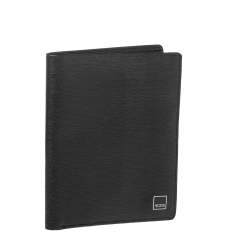 Pre Owned Tumi Black Textured Leather Passport Case