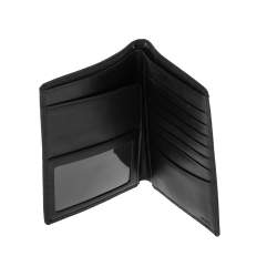 Pre Owned Tumi Black Textured Leather Passport Case