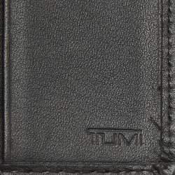 Pre Owned Tumi Black Nylon and Leather Bifold Passport Holder
