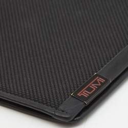 Pre Owned Tumi Black Nylon and Leather Bifold Passport Holder