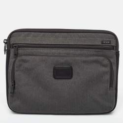 TUMI Black/Grey Nylon Alpha II Laptop Sleeve