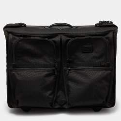 TUMI Black Nylon Alpha Rolling Garment Bag Suitcase
