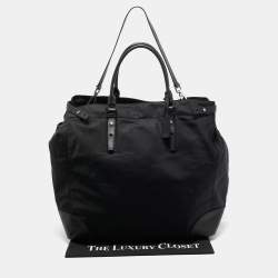 Pre Owned TUMI Black Nylon Weekender Bag
