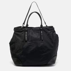 Pre Owned TUMI Black Nylon Weekender Bag