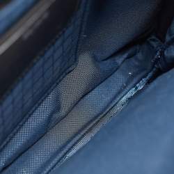 Pre Owned TUMI Blue/Black Nylon and Leather Arrive Olten Messenger Bag 